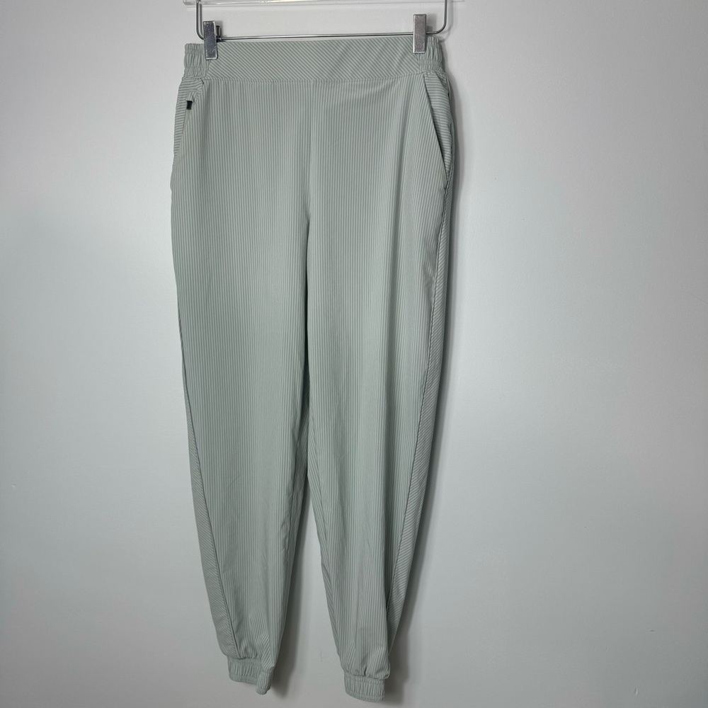ATHLETA Brooklyn Textured Jogger Pants 988146 High Rise City Stripe 1999
